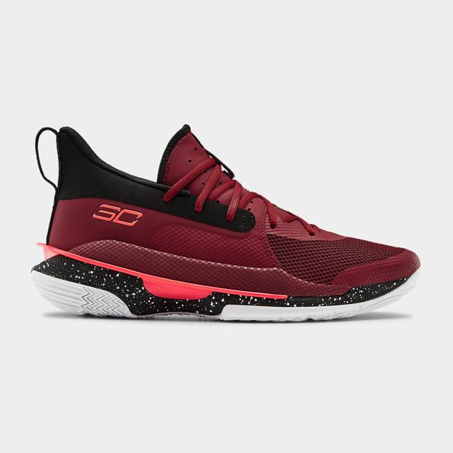 Under Armour Curry 7 - Damske Basketbalove Topanky - Červené/Čierne